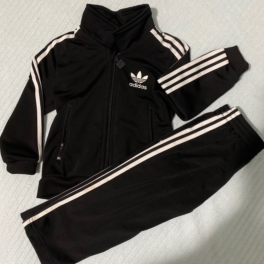 Black Adidas Track Suit 2T